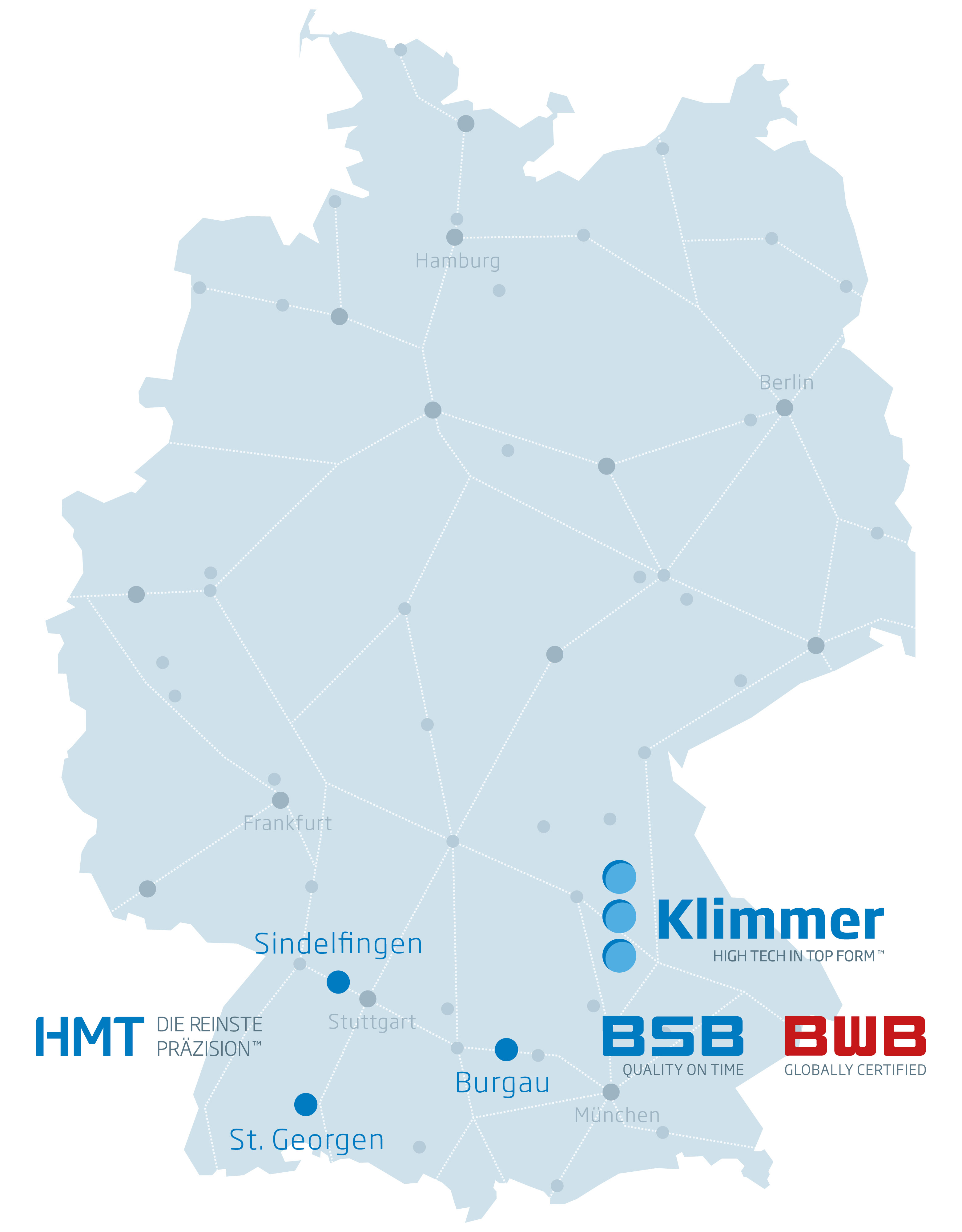 Standortkarte Klimmer Group